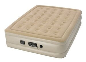 air mattress with never flat pump