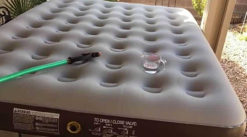 how to patch an air mattress on the felt side